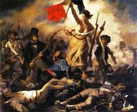 Delacroix: A Szabadság vezeti a népet
